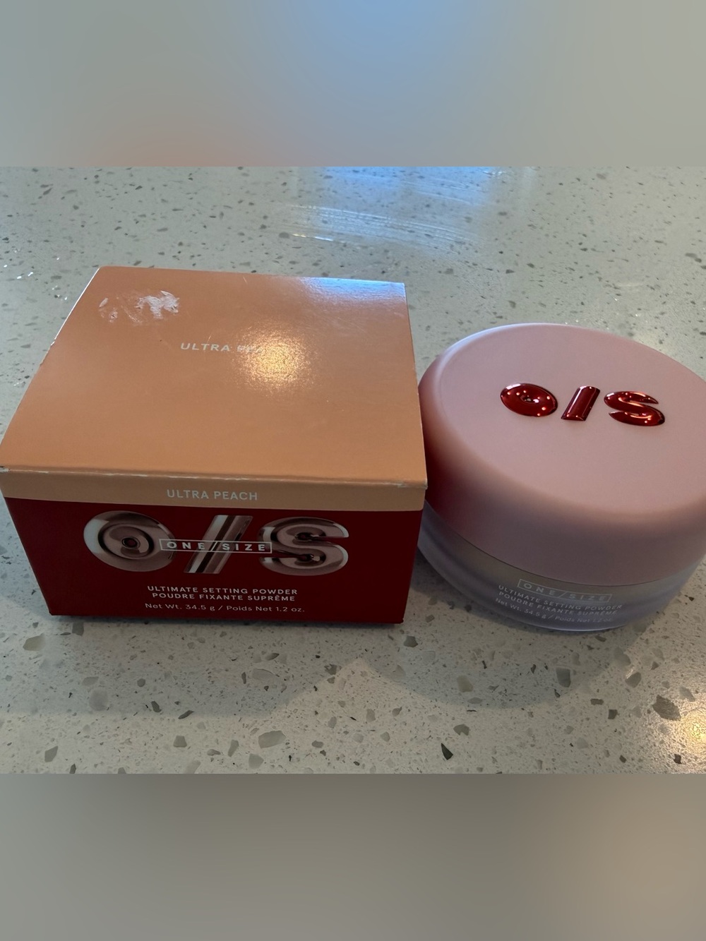 OS One Size Ultimate Blurring Setting Powder Full Size Ultra Peach 34.5g/1.2oz